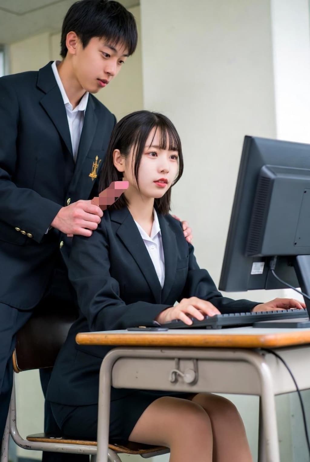 ねぇ〜せんせぇ〜俺の舐めてよ〜