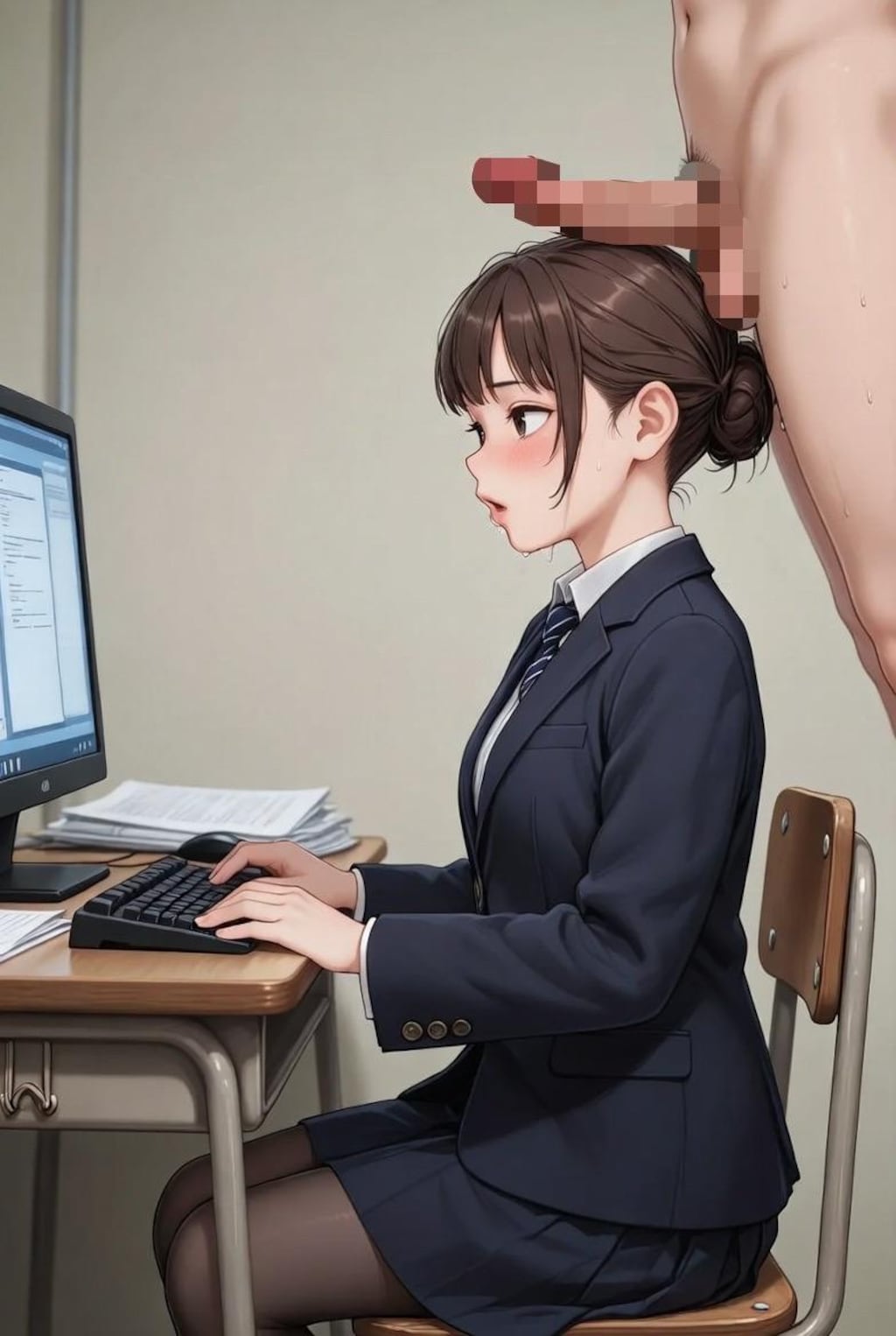 ねぇ〜せんせぇ〜俺の舐めてよ〜