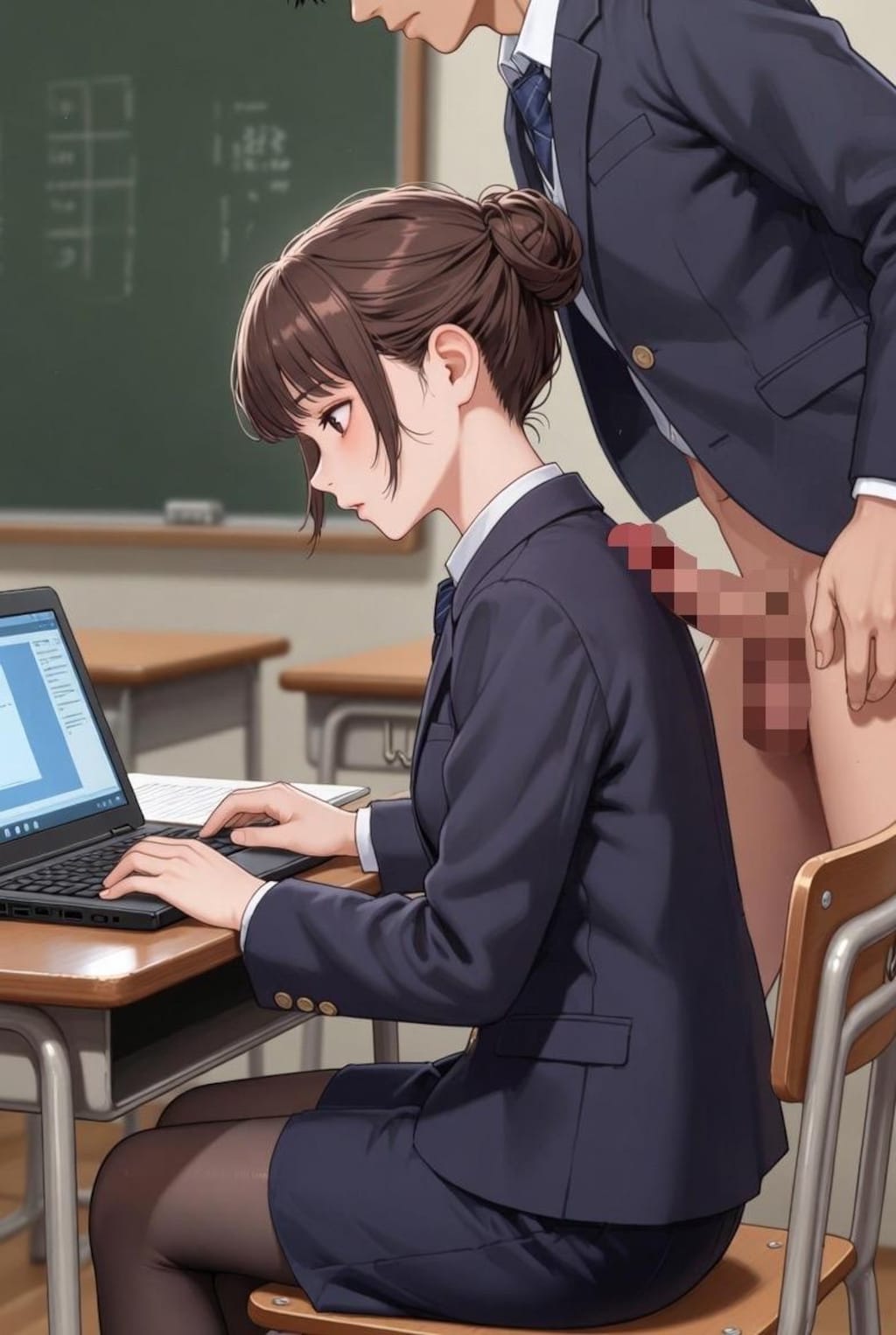 ねぇ〜せんせぇ〜俺の舐めてよ〜