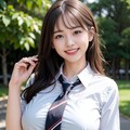 【5枚】巨乳JKの制服日常 4枚目