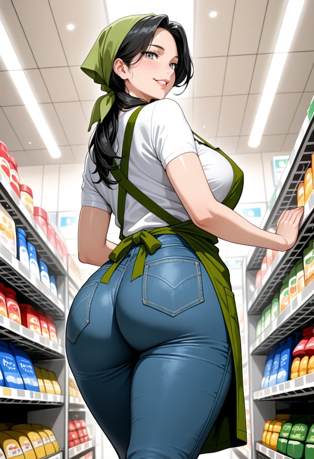 働く後ろ姿