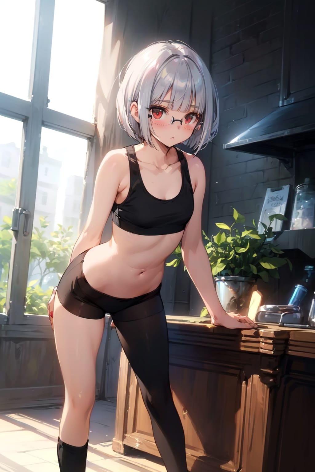 スポブラの眼鏡っ娘