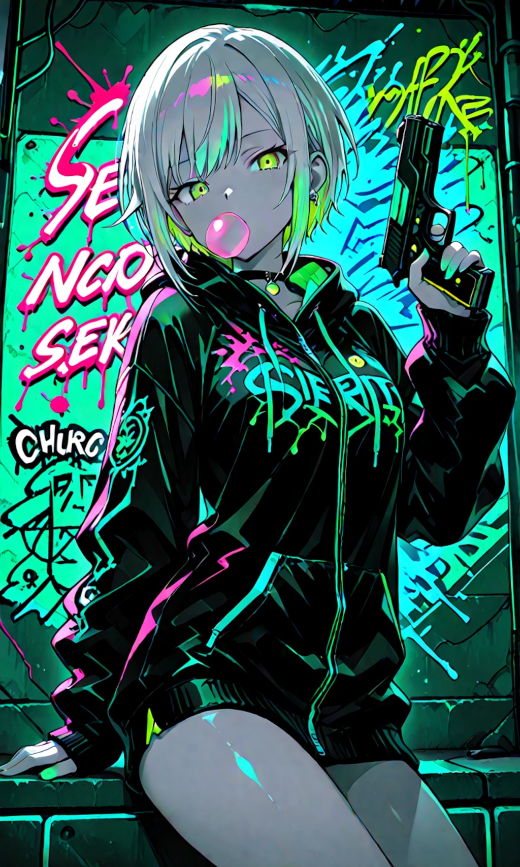 日野森志歩:Hinomori_Shiho（ネオン調）