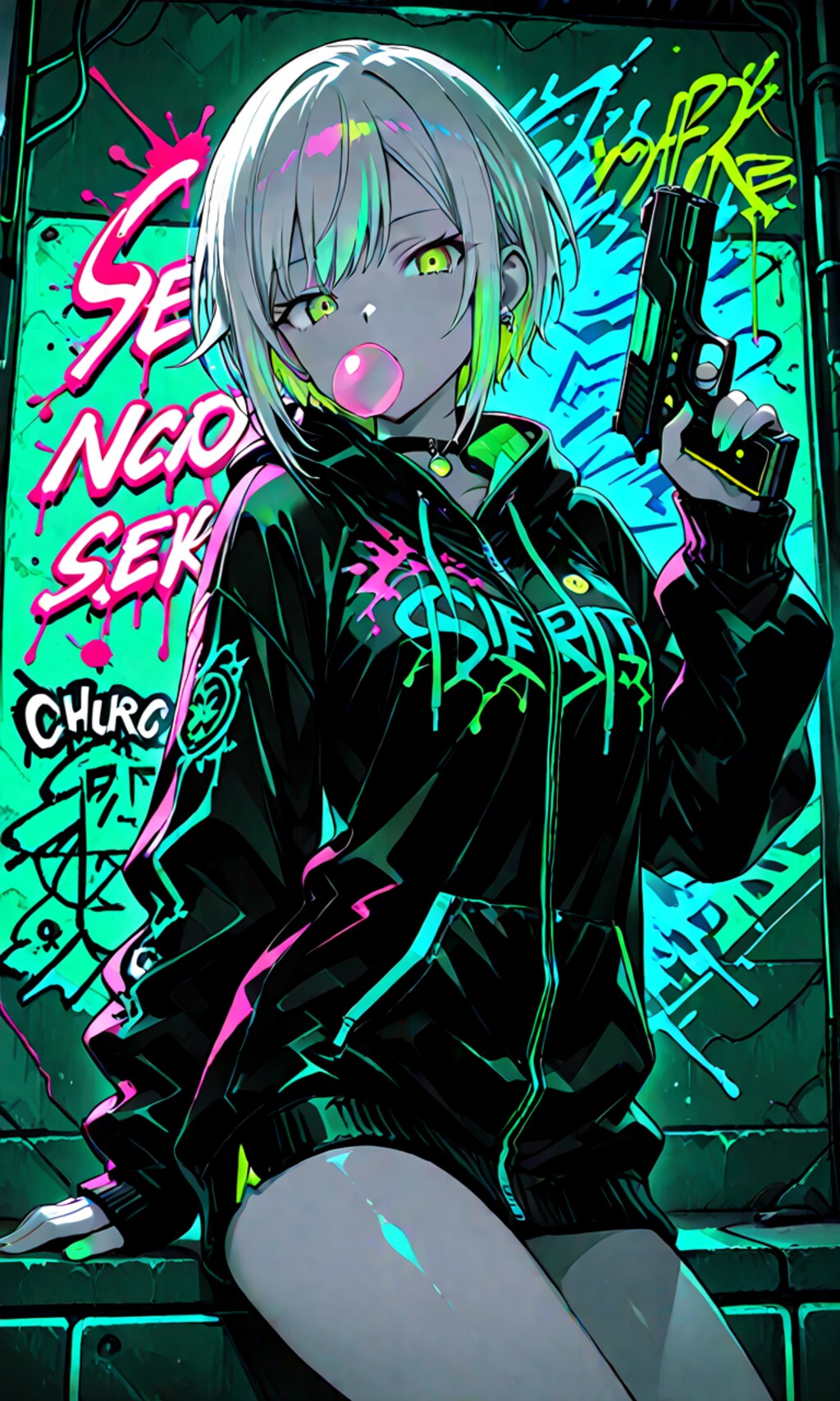 日野森志歩:Hinomori_Shiho（ネオン調）