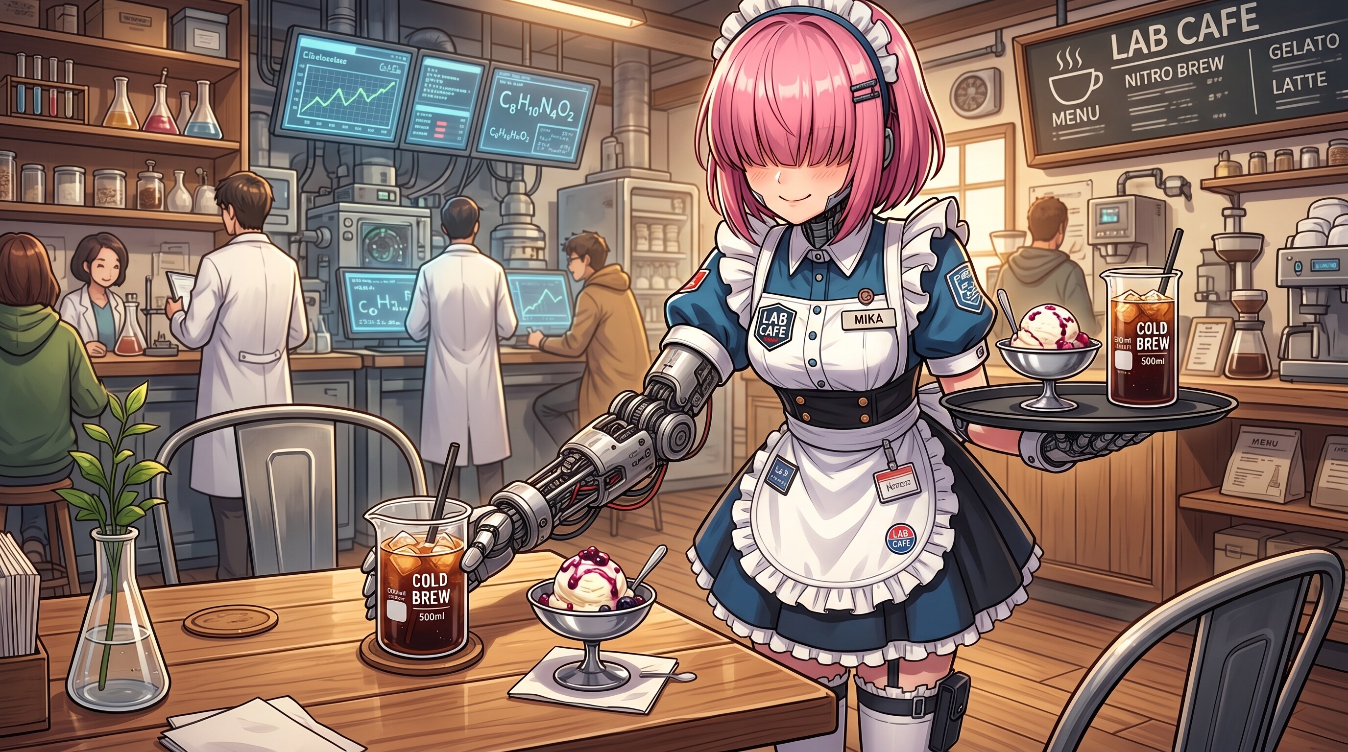 研究所風カフェ | の人気AIイラスト・グラビア