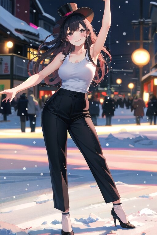 かっこかわいいダンサー白鳥英美梨　さっぽろ雪まつりで、ダンス！