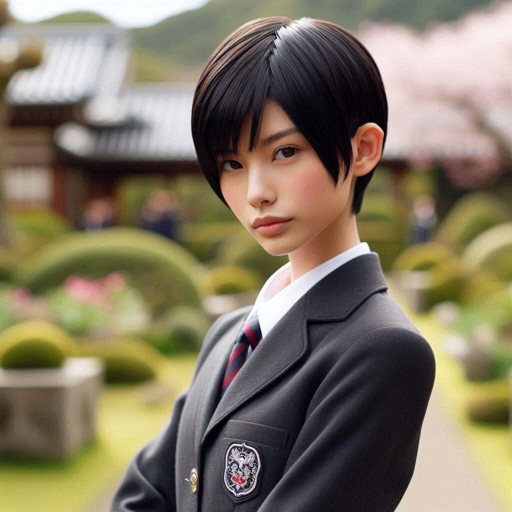 ショートヘアーの女の子