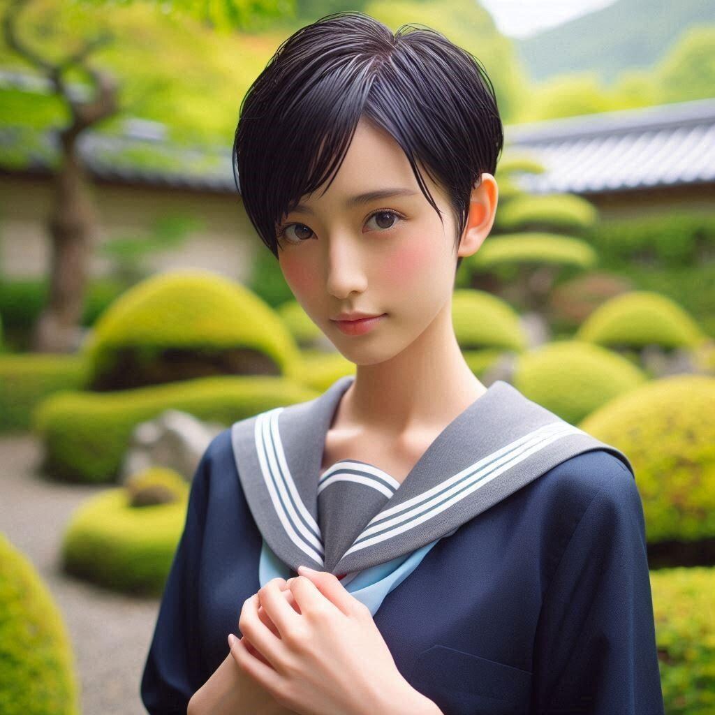 ショートヘアーの女の子