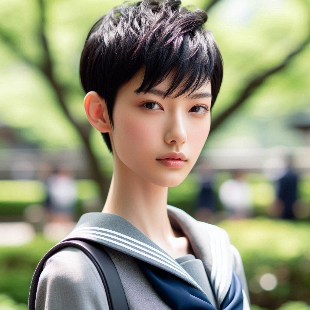 ショートヘアーの女の子