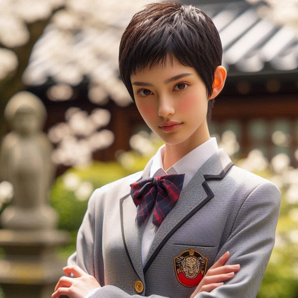 ショートヘアーの女の子