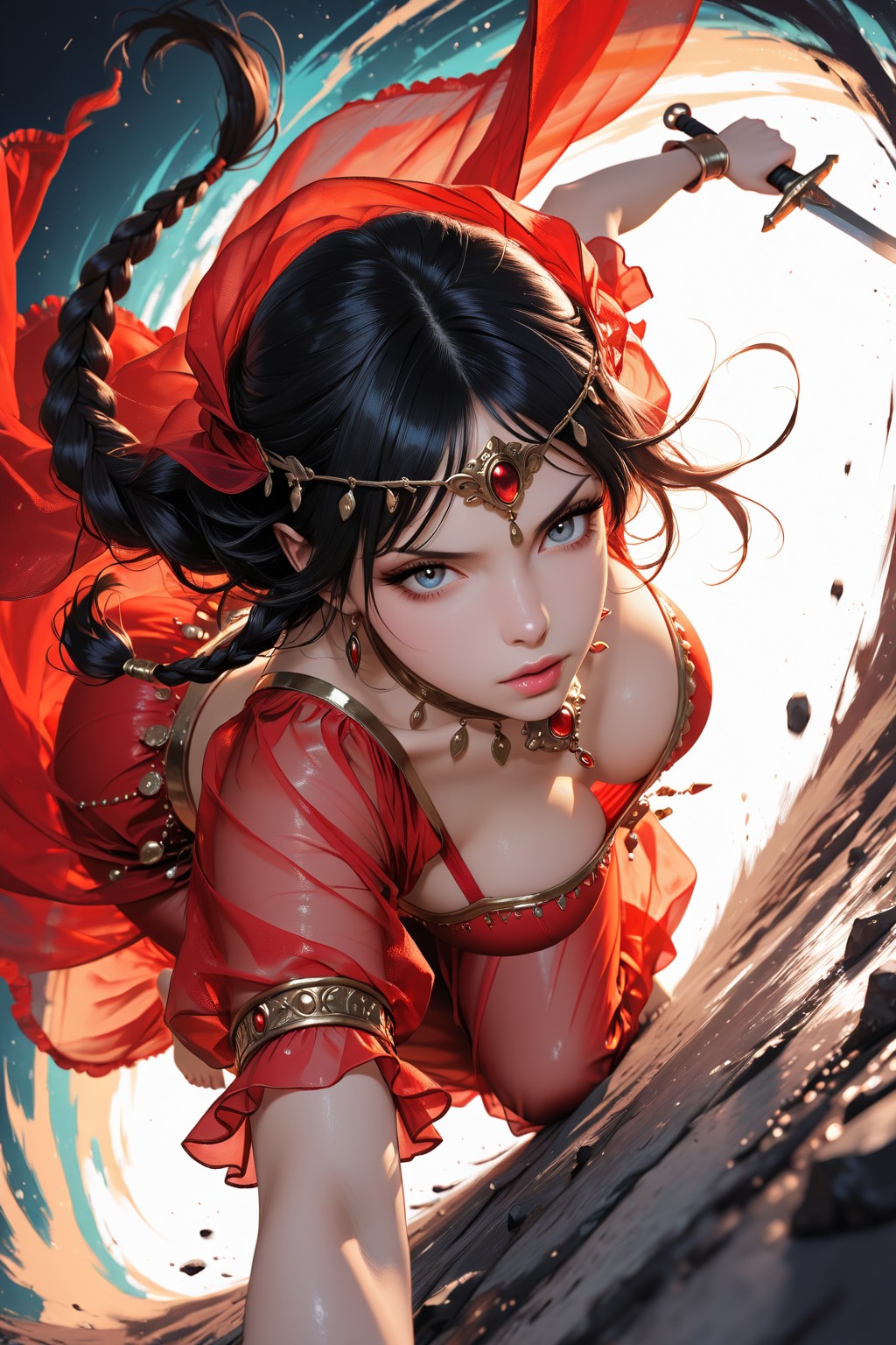 Beauty Arabian Girl（アラビアン・ガール。【プロフィール・自己紹介／ナイフ・アクション篇】）