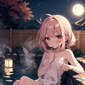 温泉ガール♨️秋の月夜🌙 7枚目