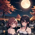 温泉ガール♨️秋の月夜🌙 11枚目
