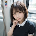 電車に乗ってる女の子 12枚目