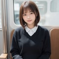 電車に乗ってる女の子 5枚目