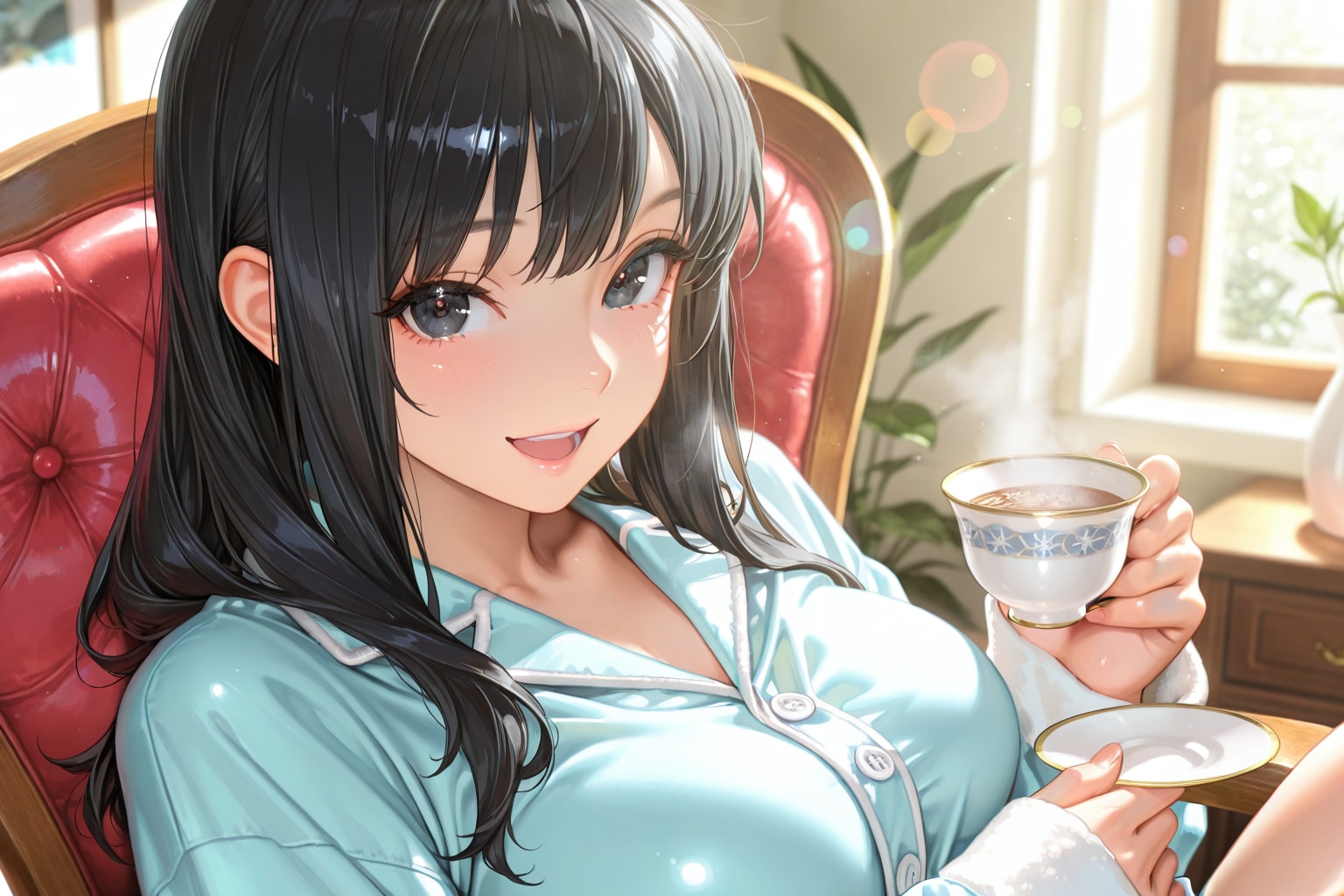「おはよ～」
