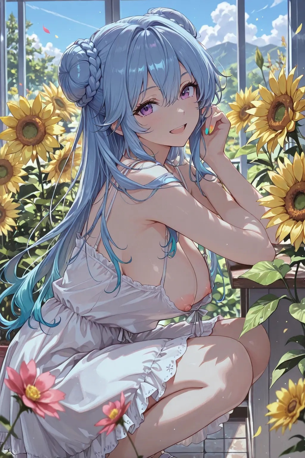 胸チラ