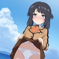 潮留美海の恥じらいたくしあげパンチラ 3枚目