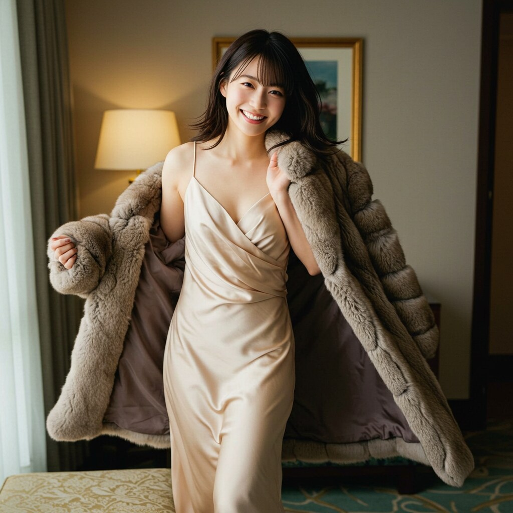 コートを脱いで