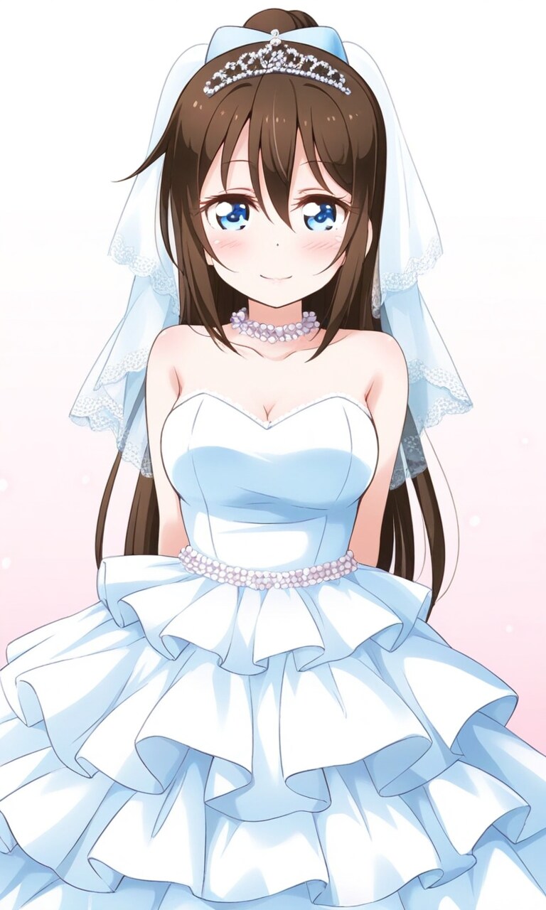 桜坂しずく ウエディングドレス | の人気AIイラスト・グラビア