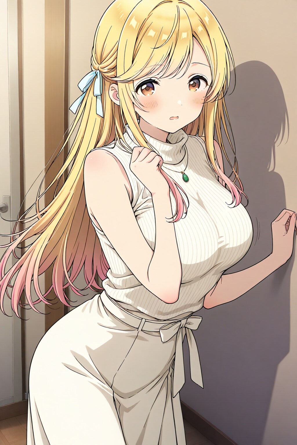 壁にもたれかかる巨乳ちゃん🍈✨