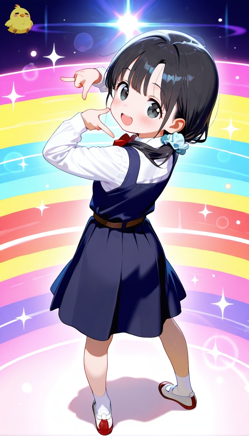 ポーズを決めるあずさちゃん2 | の人気AIイラスト・グラビア