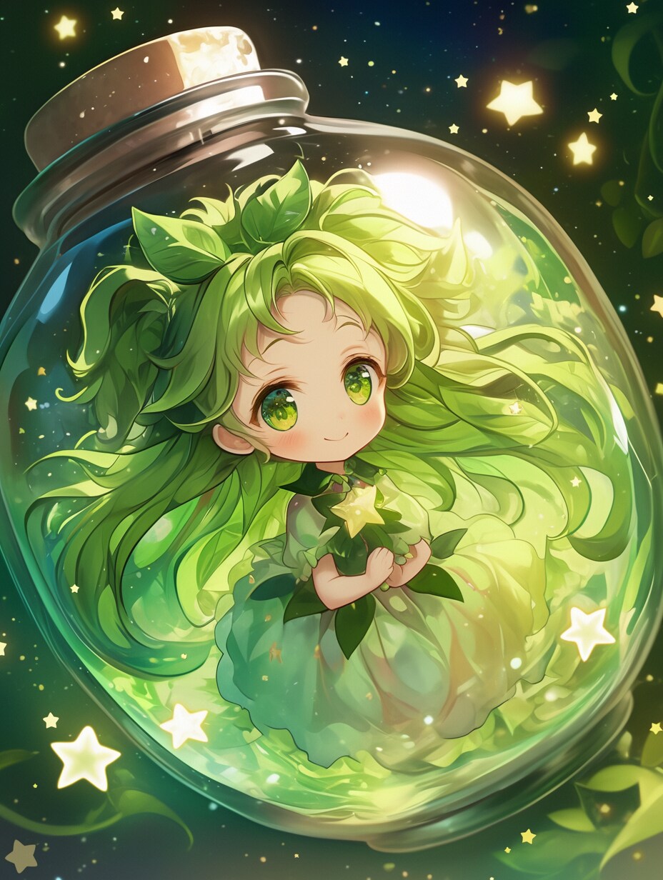 「瓶詰の少女」碧74 | の人気AIイラスト・グラビア