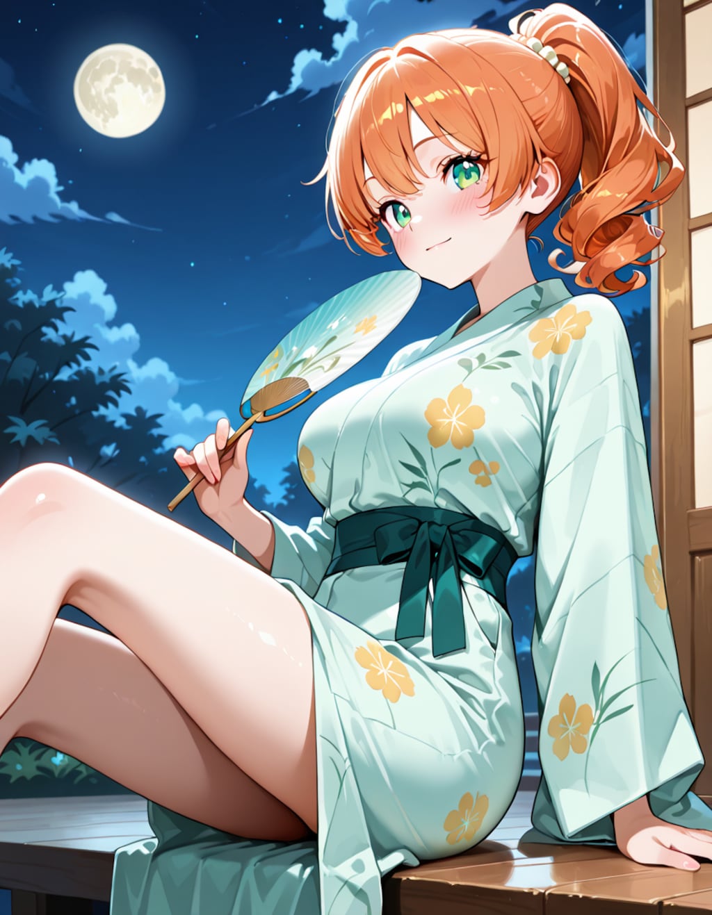 月が明るいね
