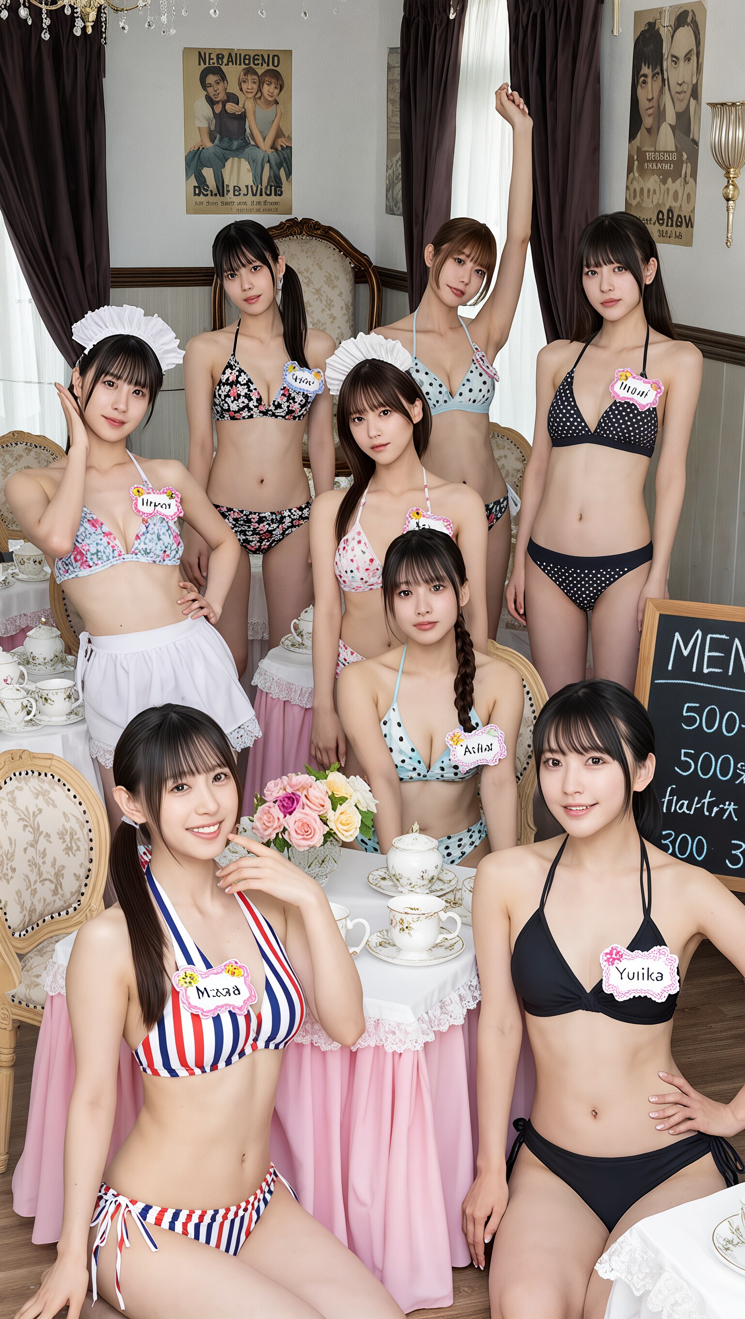 水着美女だけの喫茶店