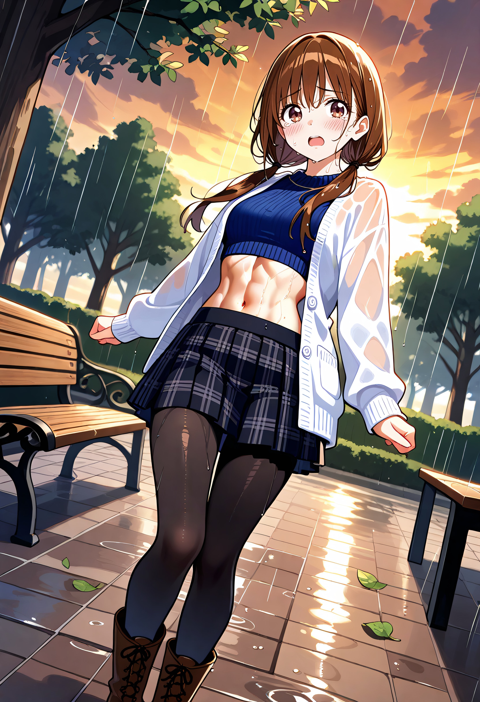 【今日の腹筋】いきなりの土砂降り