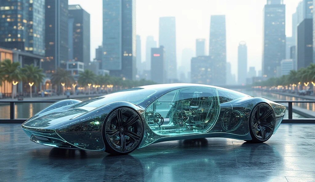 ガラス製のクルマ