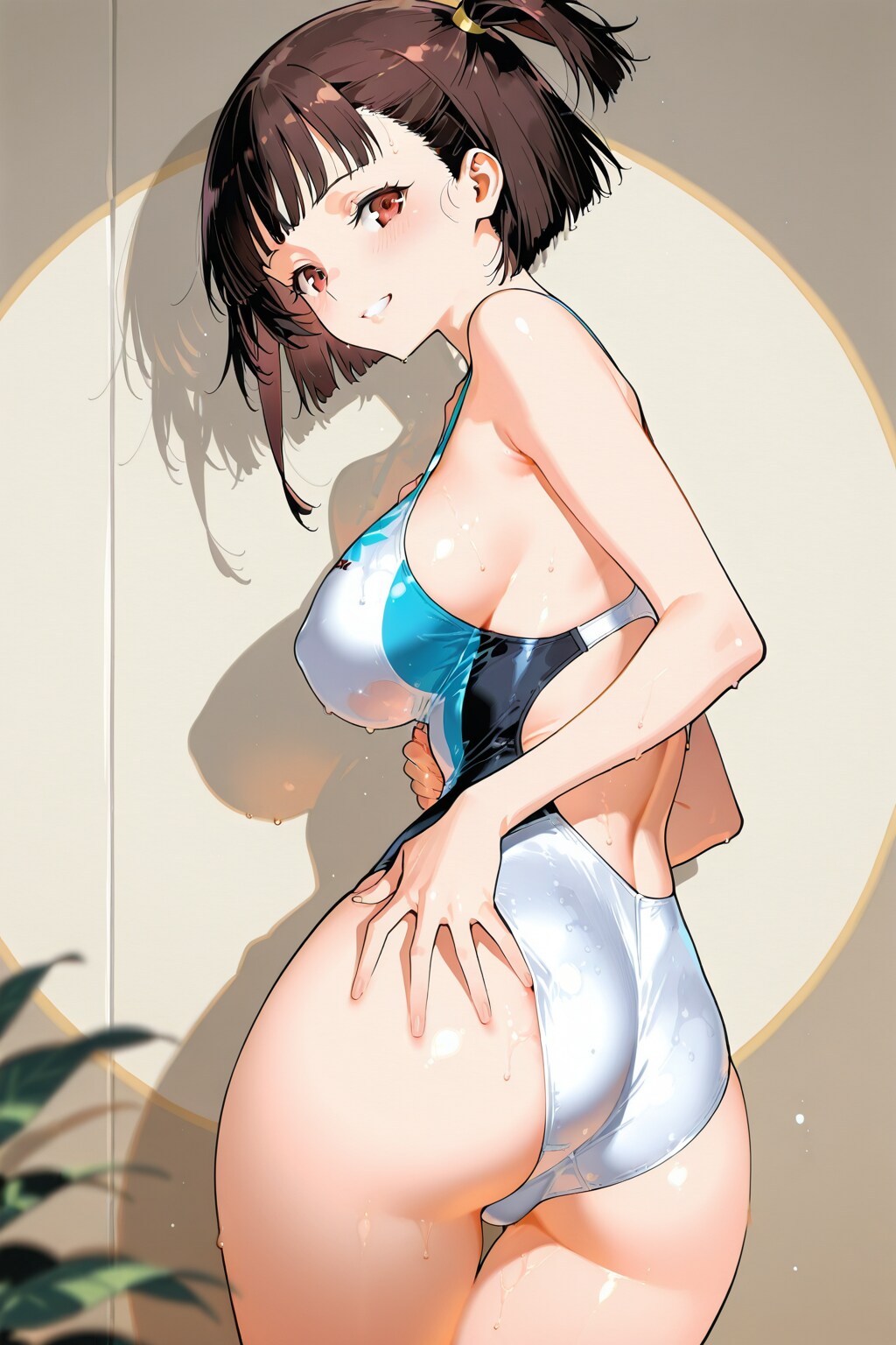 無名ちゃんに競泳水着着せてみた