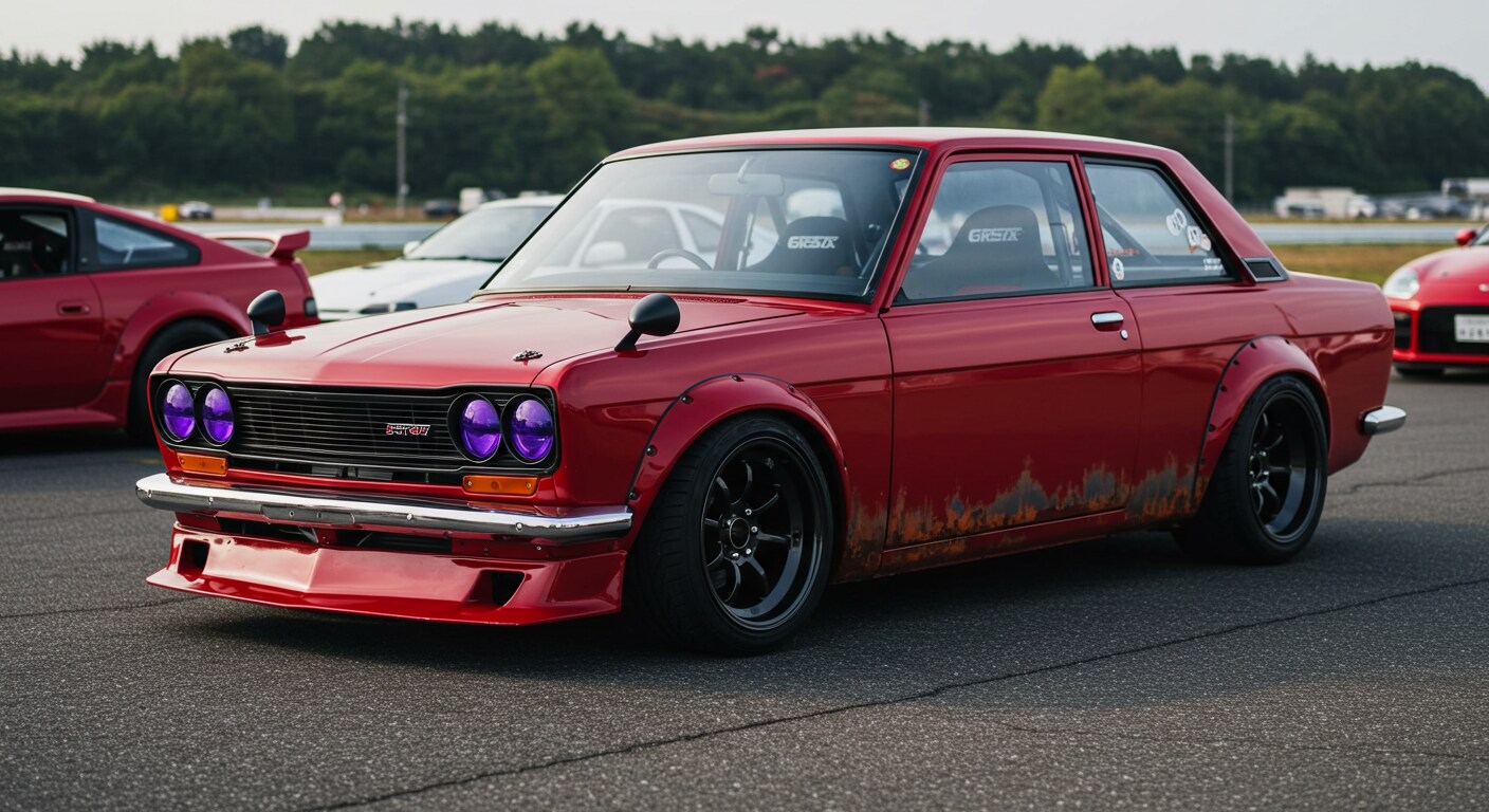 510ブルーバードレーシングカー | の人気AIイラスト・グラビア