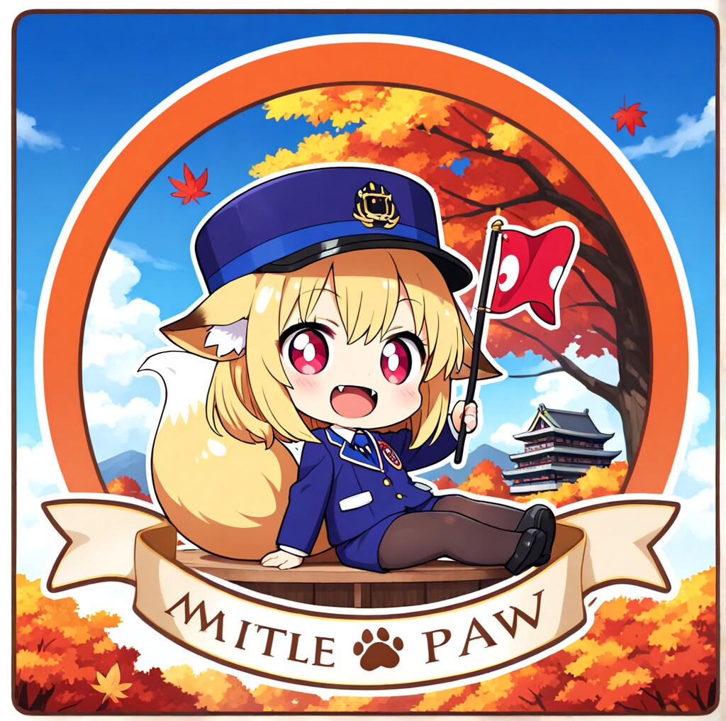 きつねガイドちゃんステッカー