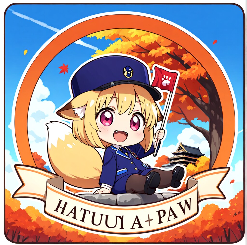 きつねガイドちゃんステッカー