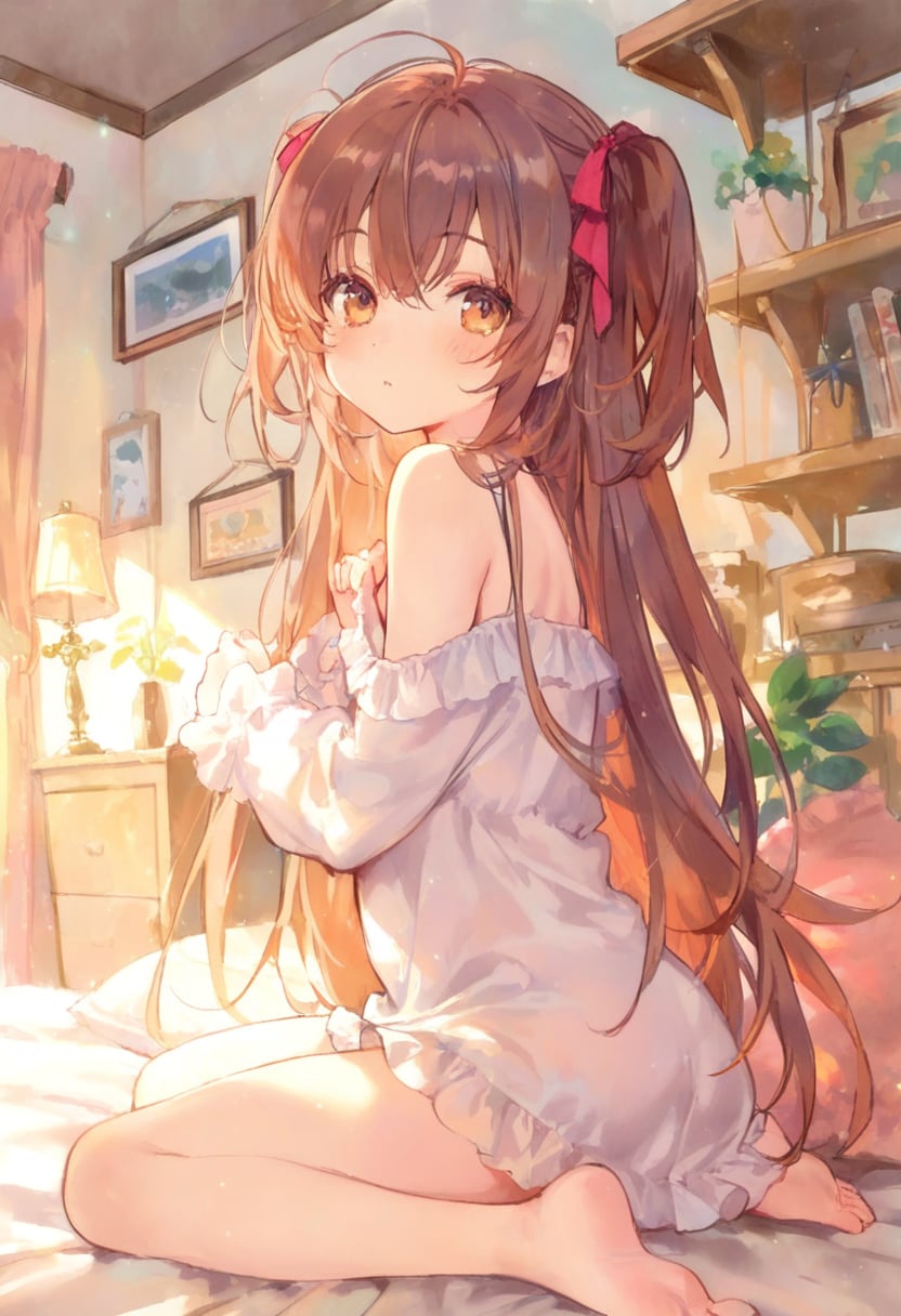 少女の部屋(水彩タッチ)(18) | の人気AIイラスト・グラビア