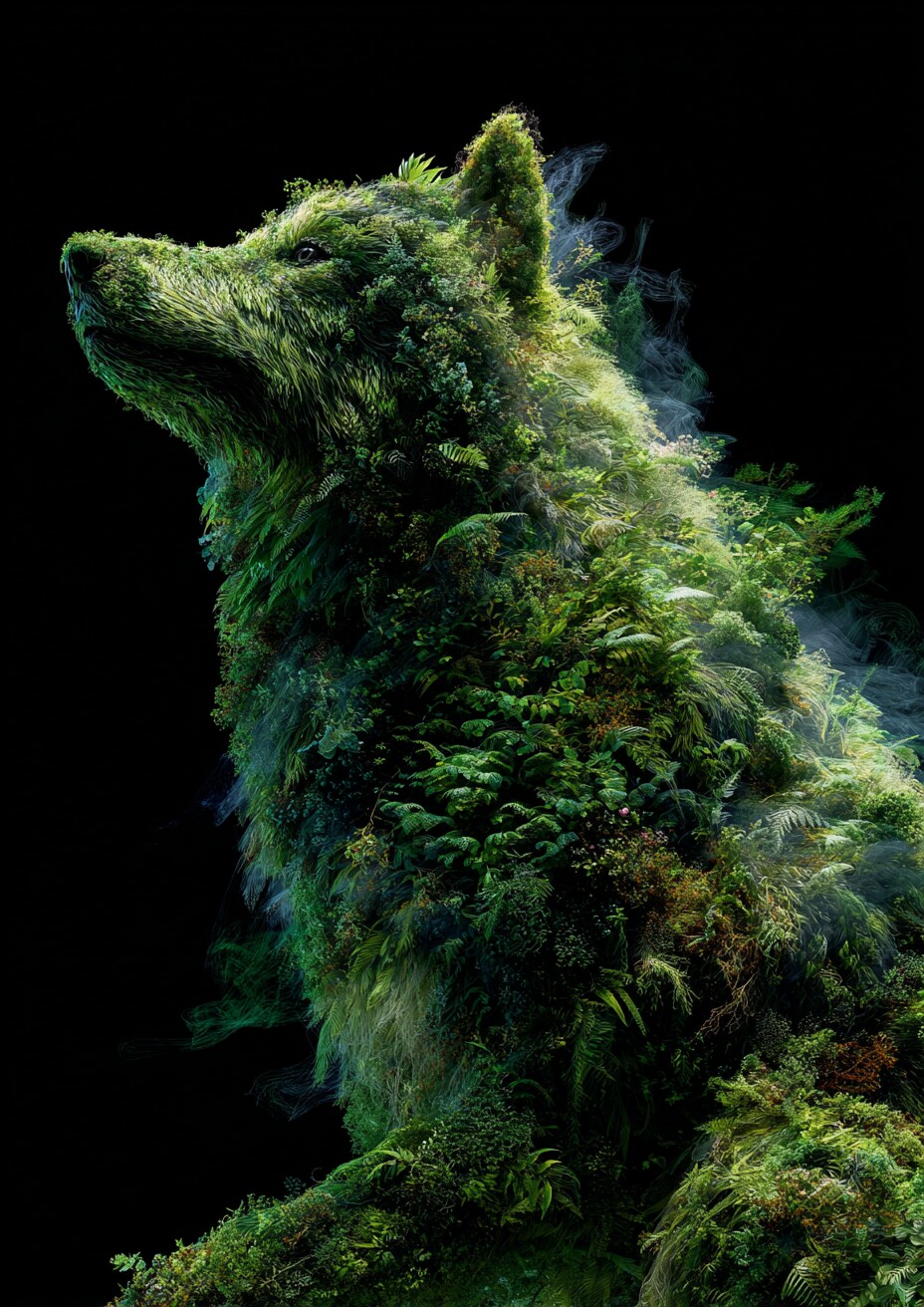 深緑狼 | の人気AIイラスト・グラビア