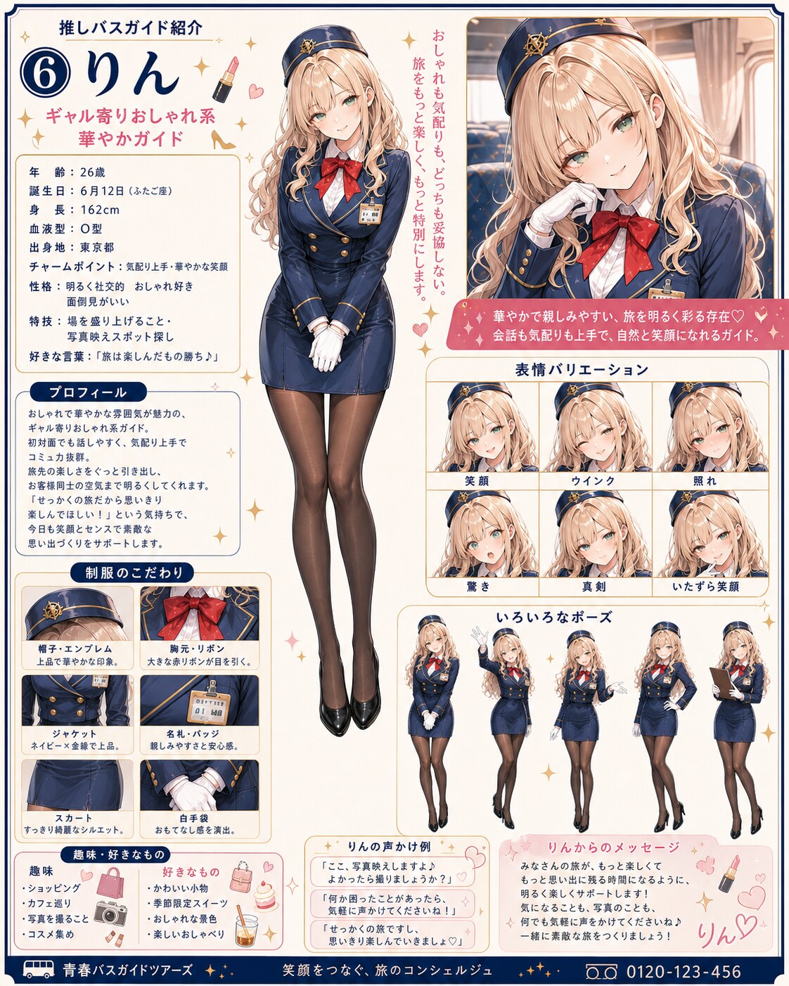 推しバスガイド「⑥りん」設定資料