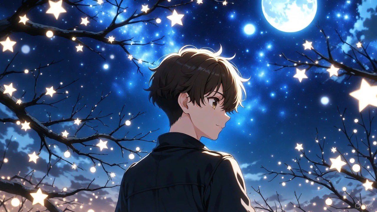 月夜の少年
