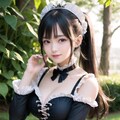 ポニテ巨乳ゴシックメイド 5枚目