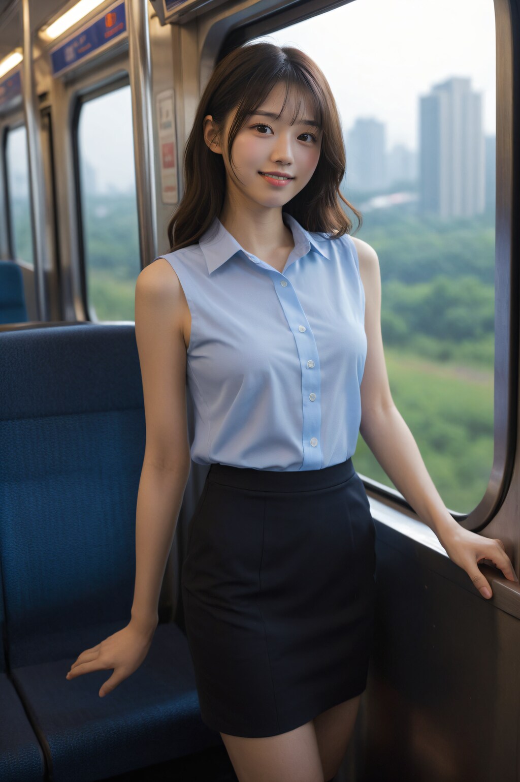 朝の電車通勤