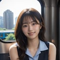 朝の電車通勤 3枚目