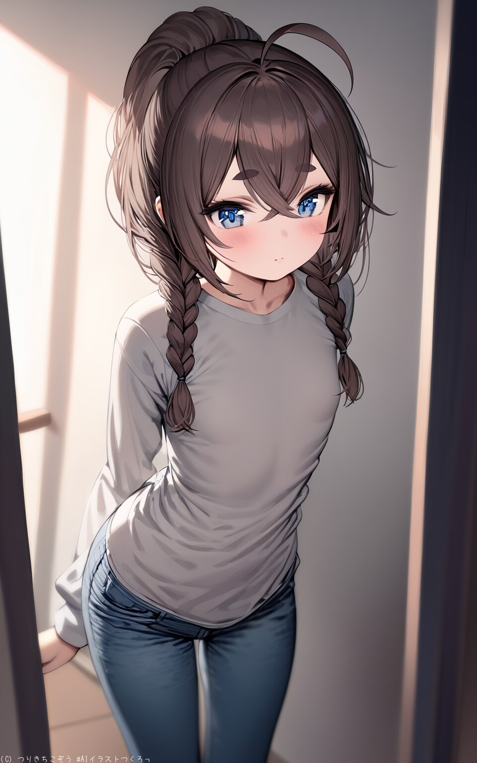 髪型作りで作った画像です