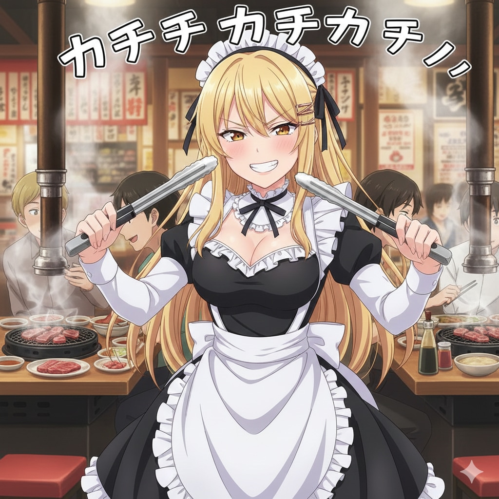 焼肉屋メイドさんの勝利のカチカチ