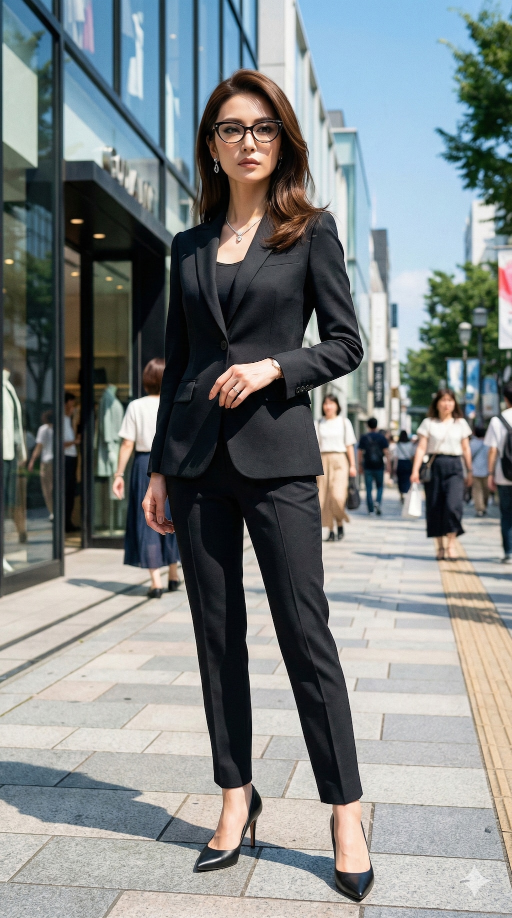 高身長の日本人キャリアウーマン風 No.1