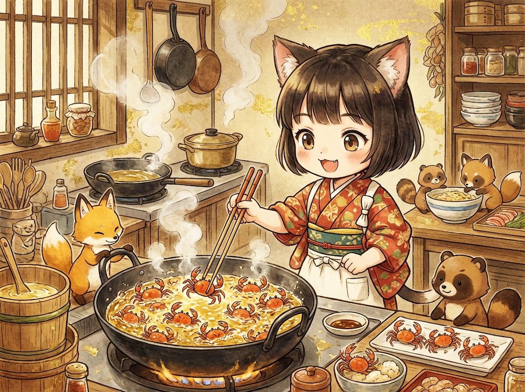 かにをすくえるんだな