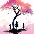 桜の少女たち 3枚目