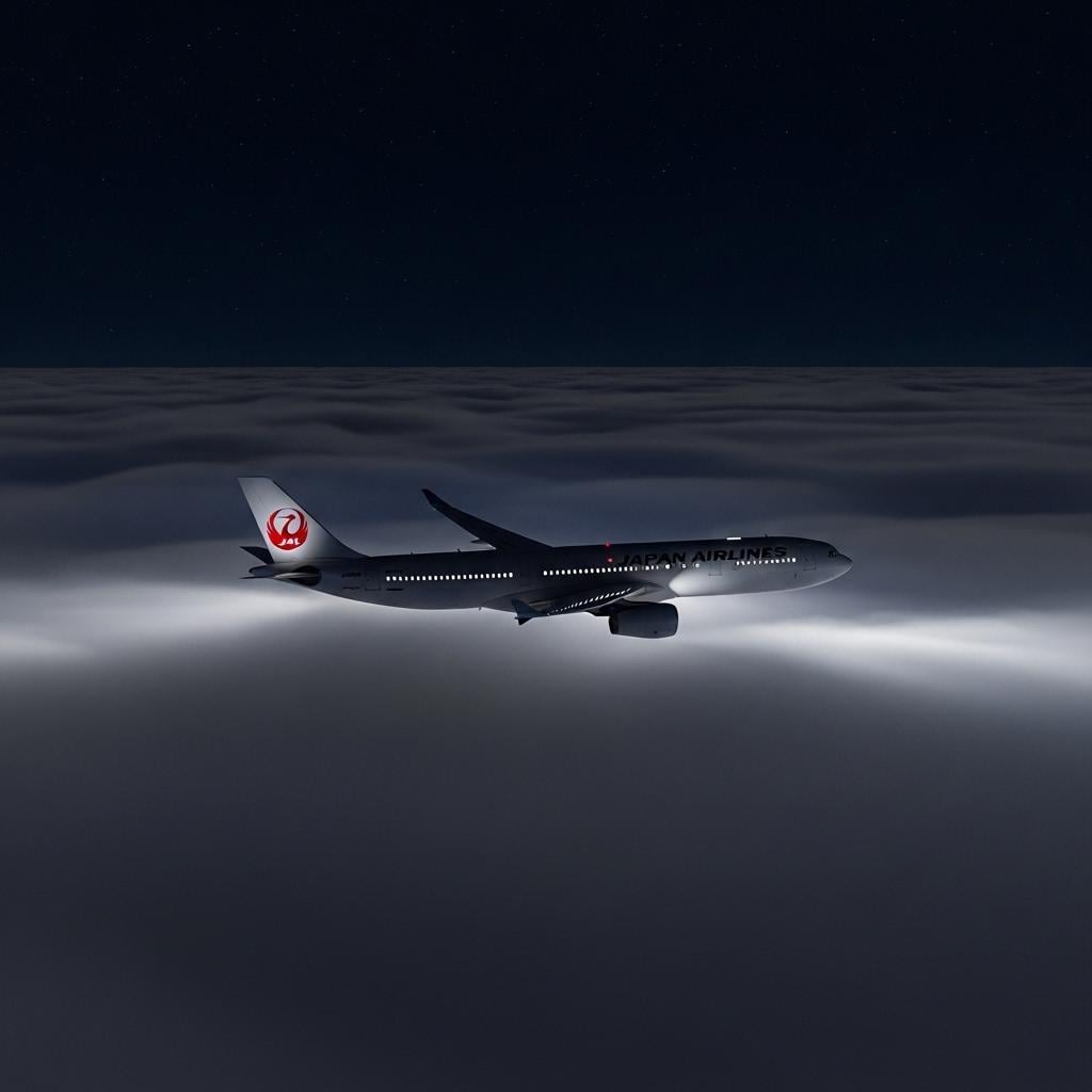 雲海の上を飛ぶ