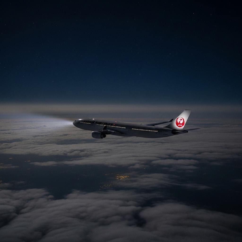雲海の上を飛ぶ