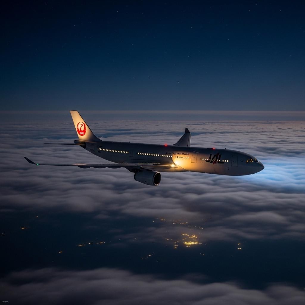 雲海の上を飛ぶ